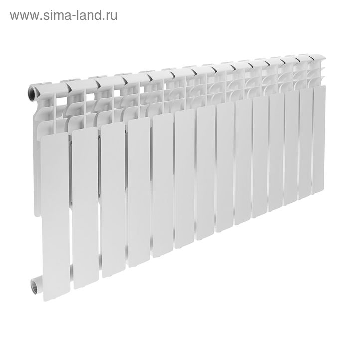 Радиатор алюминиевый REMSAN Professional, 500х80 мм, 14 секций - Фото 1