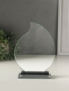 Фигурка стекло «Стела наградная. Лист», 22×16×5 см - Фото 1