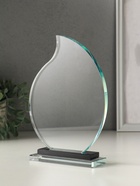 Фигурка стекло «Стела наградная. Лист», 22×16×5 см - Фото 3