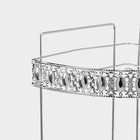 Полка для ванной Доляна, угловая, 3-ярусная, 23×23×54 см, хромированная - Фото 5
