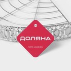 Полка для ванной Доляна, угловая, 3-ярусная, 23×23×54 см, хромированная - Фото 8