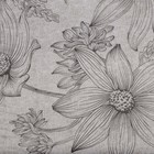 Шторы портьерные Ромашки блэкаут 135х260 см 2шт, серый, пэ 100%, 200 гр/м2 - Фото 2