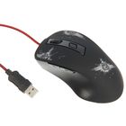 Мышь Xtrike Me GM-401, игровая, проводная, оптическая,  2400 dpi, подсветка, USB, черная - Фото 1