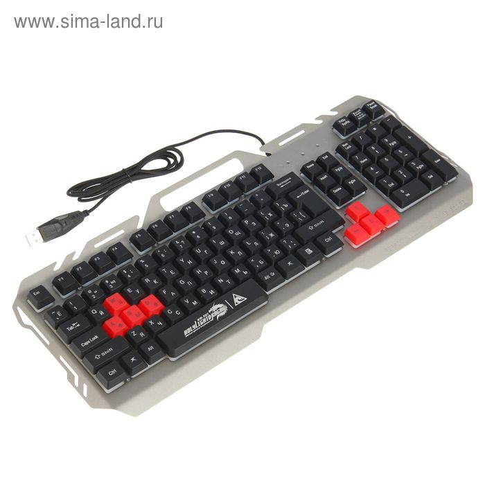 Клавиатура Xtrike Me KB-501, игровая, проводная, подсветка, 104 клавиши, USB, чёрно-серая - Фото 1