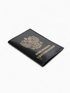 Обложка для пенсионного удостоверения, из натуральной кожи, чёрная - Фото 3