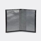 Обложка для пенсионного удостоверения, натуральная кожа, чёрная - Фото 3