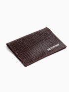 Обложка для паспорта, тиснение фольгой, натуральная кожа, тёмно-коричневая - Фото 4