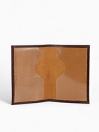 Обложка для паспорта, тиснение фольгой, натуральная кожа, тёмно-коричневая - Фото 6