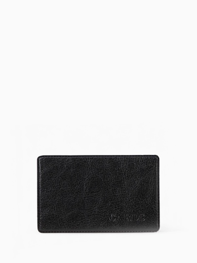 Обложка для проездного, пропуска, с тиснением, чёрная