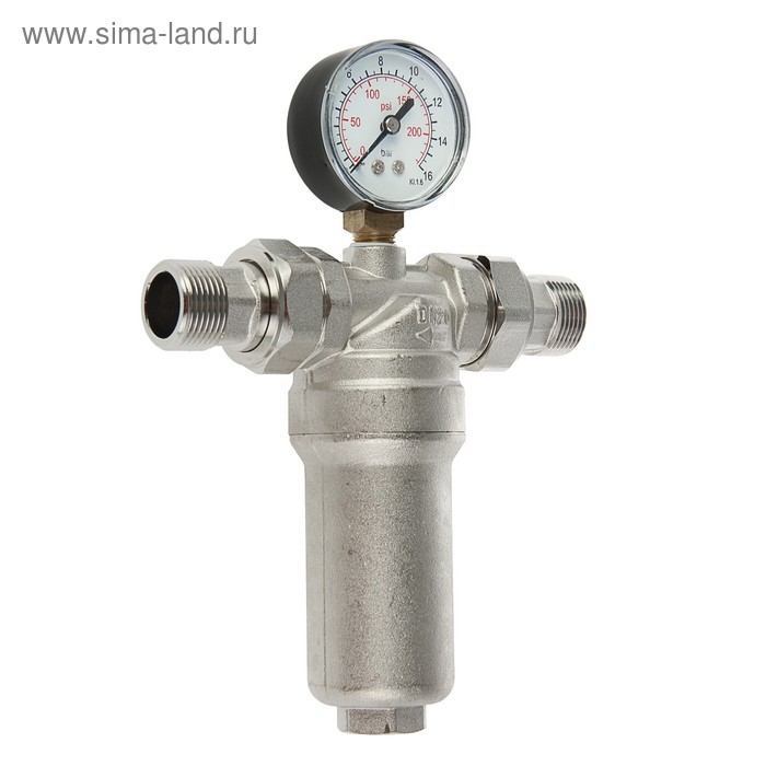 Фильтр грубой очистки ProFactor, промывной, с манометром, для горячей ...