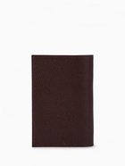 Обложка для паспорта, натуральная кожа, флотер, коричневая - Фото 2