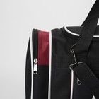 Сумка спортивная, отдел на молнии, 3 наружных кармана, цвет чёрный - Фото 4