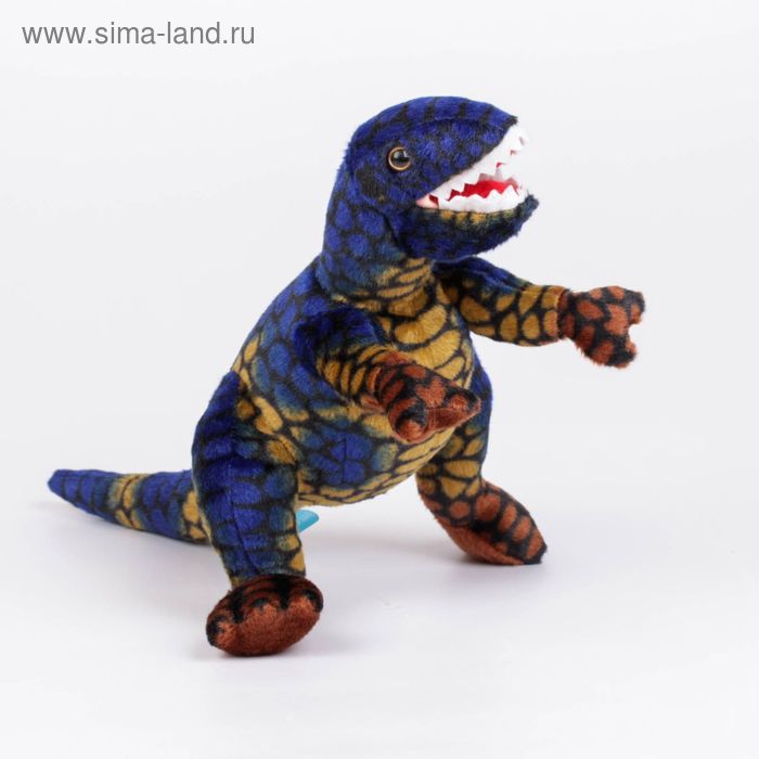 Мягкая игрушка "Динозавр Тиранозавр Рекс", 40 см, синий - Фото 1