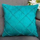 Наволочка декоративная Этель «Соло» цвет бирюзовый, размер 45х45 см - Фото 1