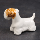 Статуэтка фарфоровая "Силихем терьер ухо стоит", 5 см, авторская роспись - фото 23772157