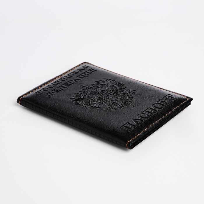 Обложка для паспорта, цвет чёрный - фото 1908330741