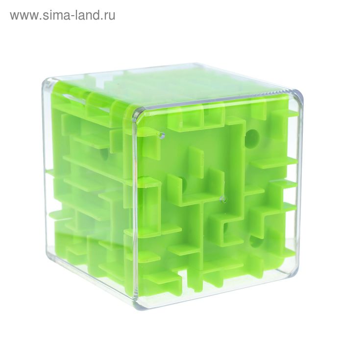 Головоломка «Лабиринт», цвет зелёный - Фото 1