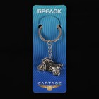 Брелок для ключей Cartage, мотоцикл, металл, темный хром - фото 8342617