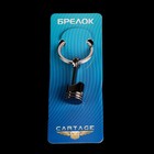 Брелок для ключей Cartage, поршень, металл, черный - Фото 4