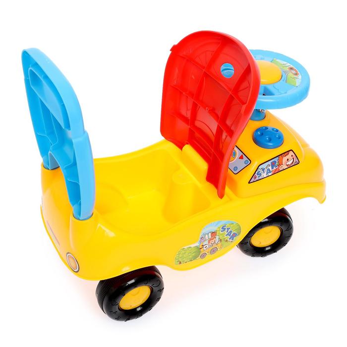 Толокар «Путешествие», звуковые эффекты, цвет жёлтый 42233