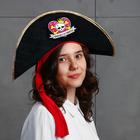 Шляпа пиратская «Принцесса пиратов», детская, фетр, р-р. 52-54 - Фото 2