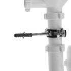 Сифон для мойки ORIO RS-41078, 1 1/2"х40 мм, нерж. решетка d=113 мм, с трубой 40х40/50 мм - фото 24446447