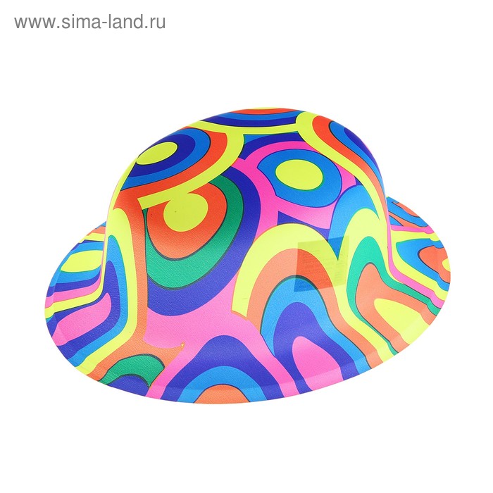 Карнавальная шляпа "Цветные круги" набор (6шт) - Фото 1