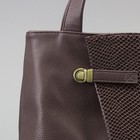 Сумка женская, отдел на молнии, наружный карман, цвет коричневый - Фото 4