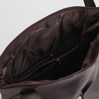 Сумка женская, отдел с перегородкой на молнии, наружный карман, цвет коричневый - Фото 4
