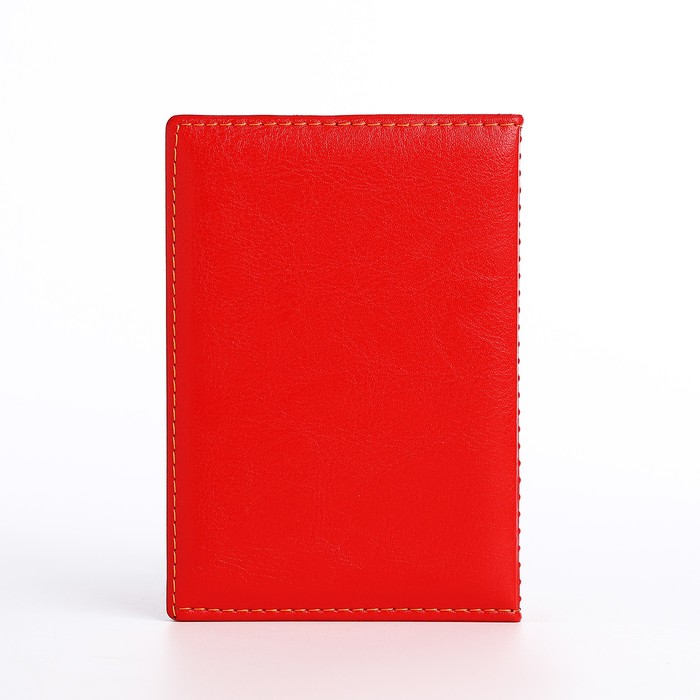 Обложка для паспорта, цвет красный - фото 1908330770