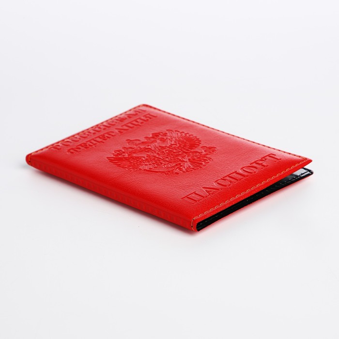 Обложка для паспорта, цвет красный - фото 1908330771