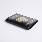 Обложка для паспорта, цвет синий - фото 8342700