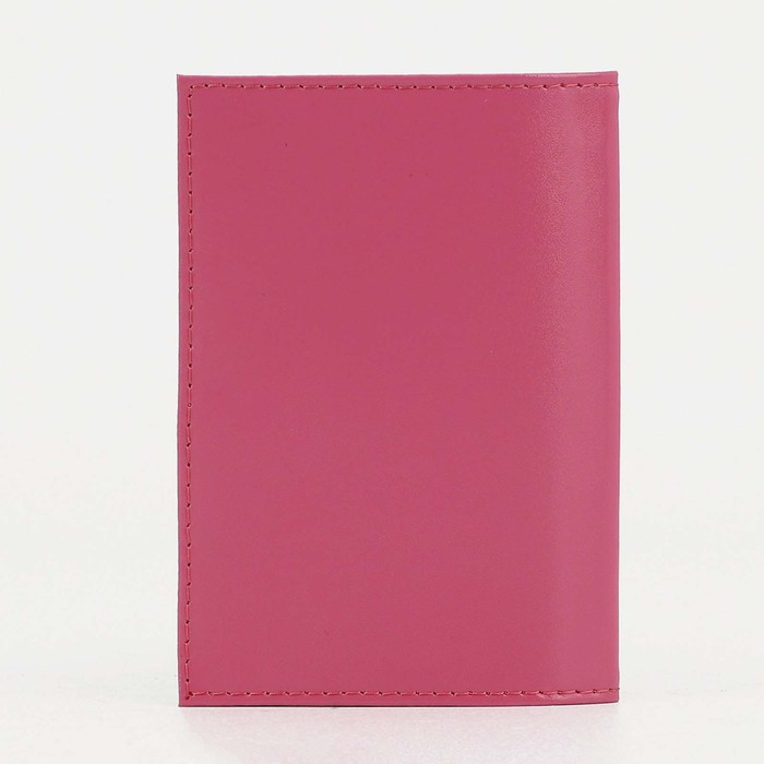 Обложка для паспорта, цвет розовый - фото 1908330782
