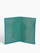 Обложка для паспорта, натуральная кожа, тиснение фольгой, гладкая, бирюзовая - Фото 6