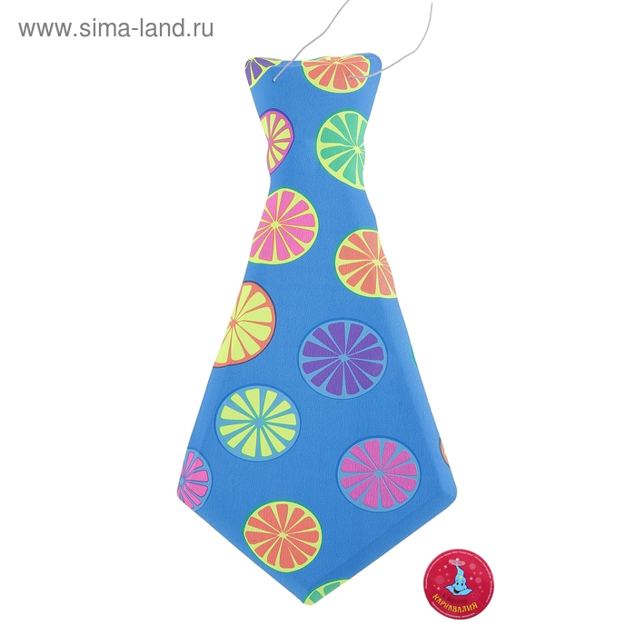 Карнавальный галстук «Лимончик», матовый, набор 6 шт. - Фото 1