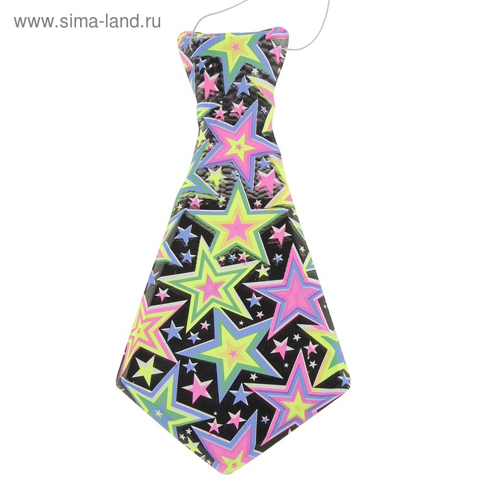 Карнавальный галстук "Звёзды", матовый, набор 6 шт. - Фото 1