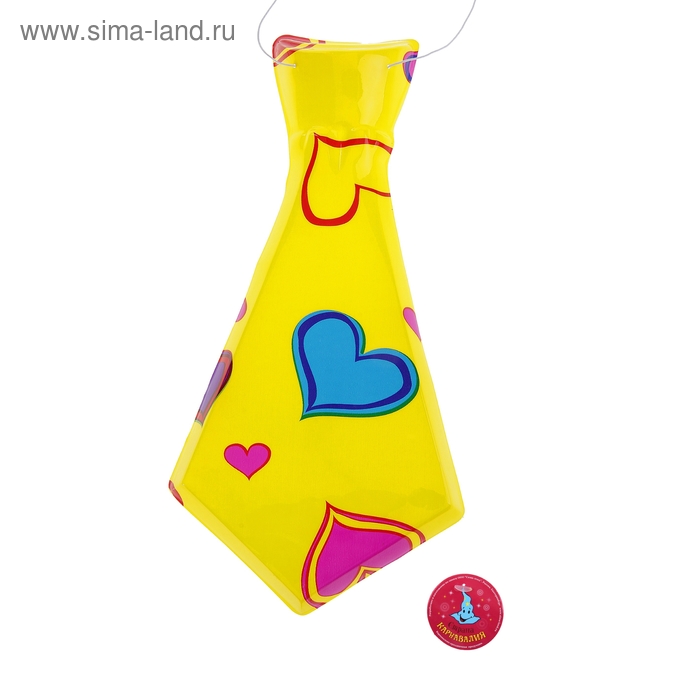 Карнавальный галстук «Сердечки», набор 6 шт. - Фото 1