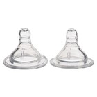 Соска на бутылочку M&B «Baby 1», антиколиковая, широкое горло Ø50 мм., от 3 мес., средний поток, 2 шт. - Фото 4