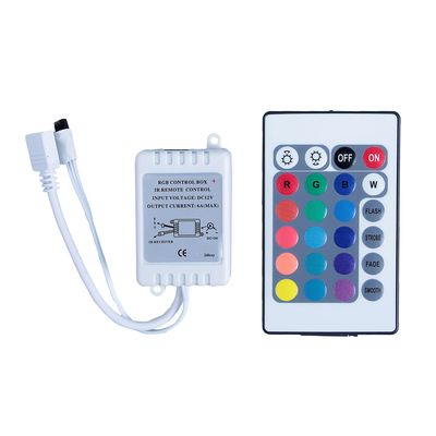 Контроллер Luazon RGB для модулей/лент, 12V, 72W, пульт ИК 24 кнопки