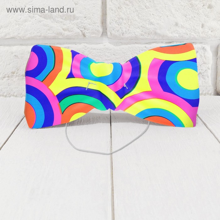 Карнавальная бабочка «Цветная» - Фото 1