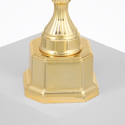 Кубок 122C, наградная фигура, золото, подставка пластик, 34×13×9 см
