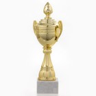 Кубок 124D, наградная фигура, золото, подставка камень, 22 × 9 × 6 см. - Фото 2