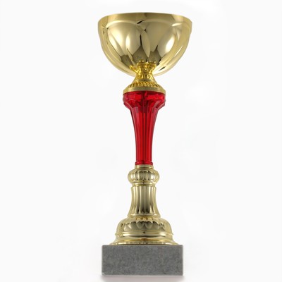 Кубок 131A, наградная фигура, золото, подставка камень, 28 × 9,5 × 9,5 см.