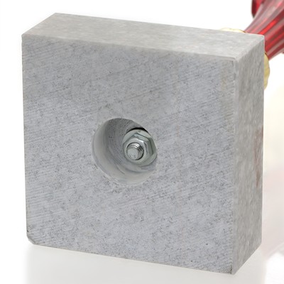 Кубок 131B, наградная фигура, золото, подставка камень, 24 см