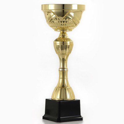 Кубок 134D, наградная фигура, золото, подставка пластик, 26×8×7.5 см