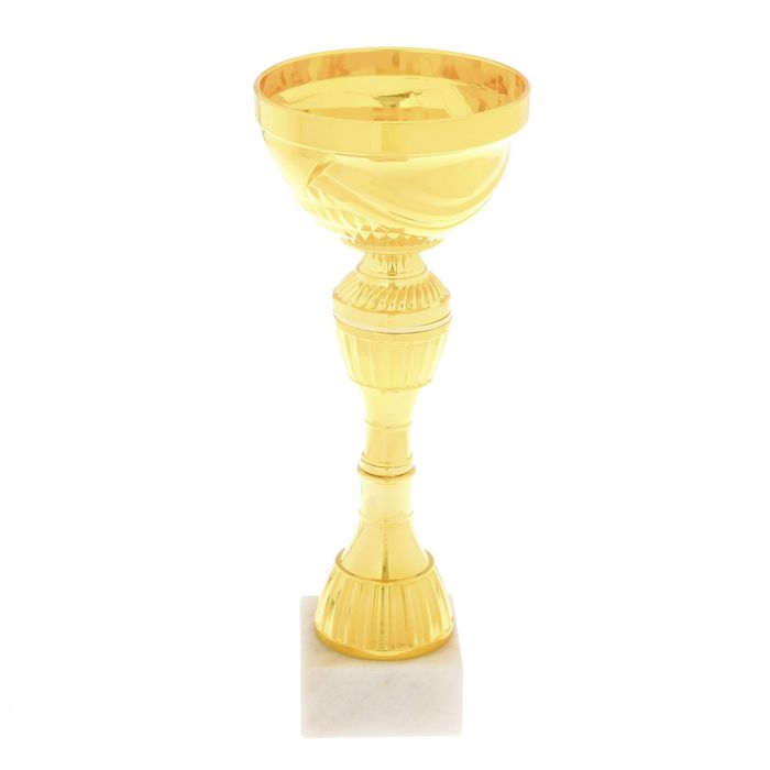 Кубок 135C, наградная фигура, золото, подставка камень, 24 × 10 × 6 см - фото 1908330969