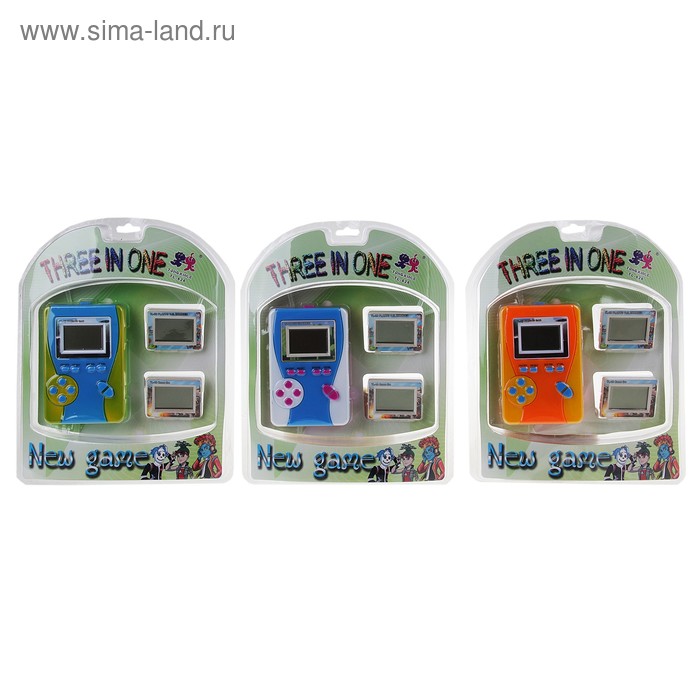 Электронная игра TL-626, 3 игры, цвета МИКС - Фото 1