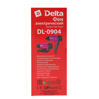 Фен DELTA DL-0904, 1400 Вт, 2 скорости, 1 температурный режим, черно-розовый - Фото 9