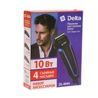 Машинка для стрижки DELTA DL-4044, 10 Вт, 4 насадки, красная - Фото 2