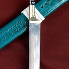 Нож Пчак Шархон средний, рукоять из латуни и рога, узкий прямой - Фото 2